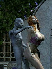 Furry creatures fuck young ladies;